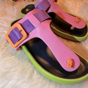 Charlotte Stone Misty Sandals in Multi Rose